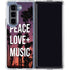 Peace Love And Music Galaxy Z Fold5 5G Clear Case